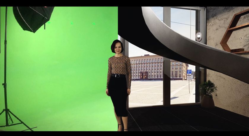 Аренда фотостудии Хромакей Холл Зал Зеленая циклорама в Воронеже | Фото 