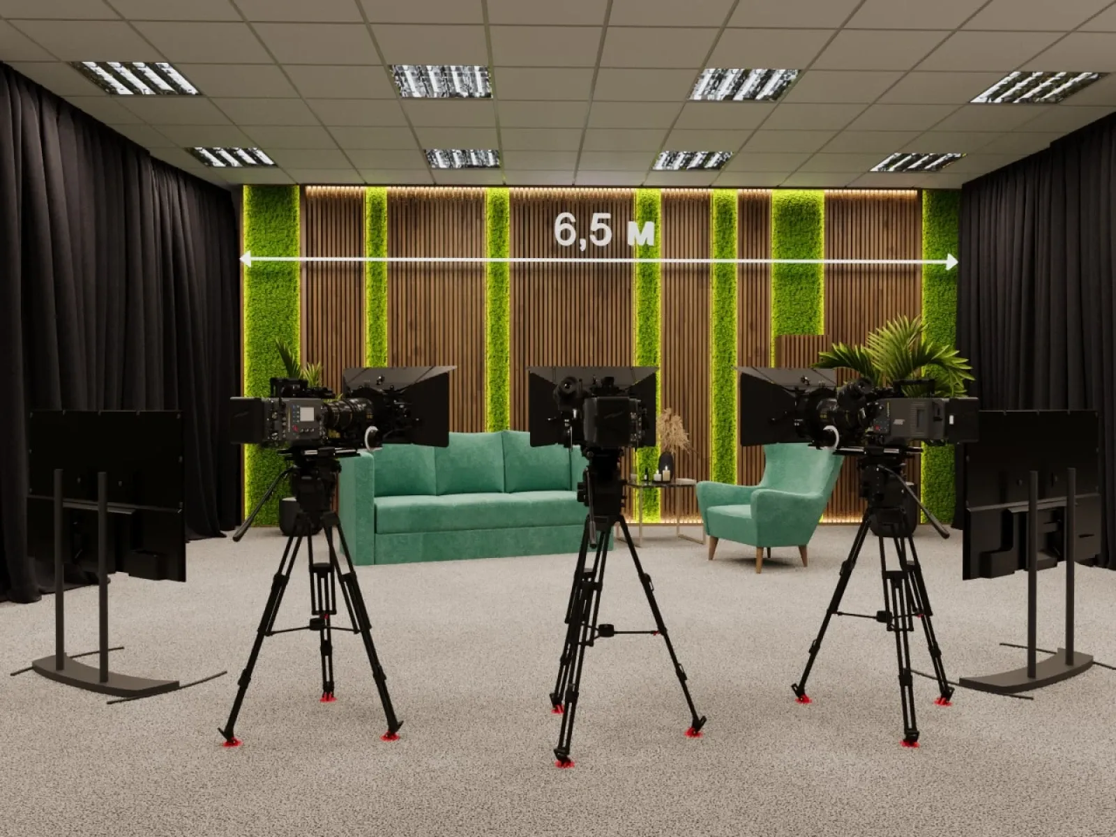 Аренда фотостудии OkVideo.pro Зал Черный в Москве | Фото 