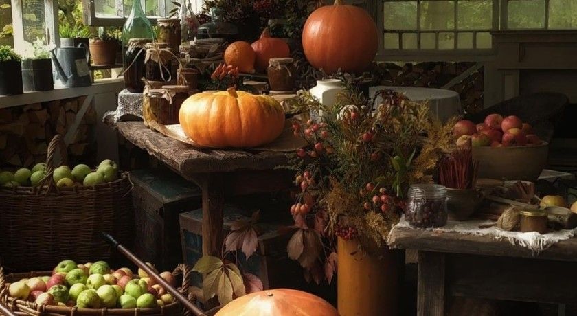 Аренда фотостудии Домик в лесу Зал Веранда осенью в Москве | Фото 