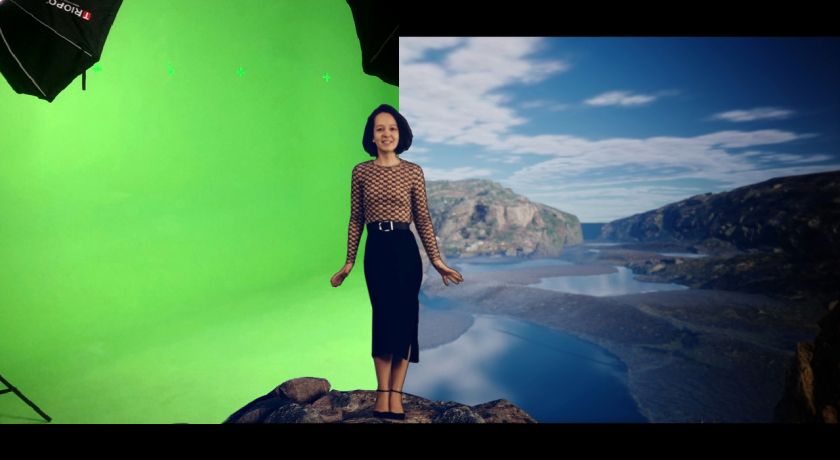 Аренда фотостудии Хромакей Холл Зал Зеленая циклорама в Воронеже | Фото 