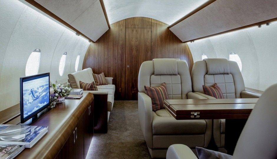 Аренда фотостудии Private Jet Studio Зал Салон Gulfstream 650 в Москве | Фото 